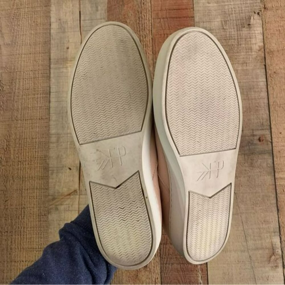 Freshly picked womens blush pink leather sneakers -9.5 - Picture 5 of 12